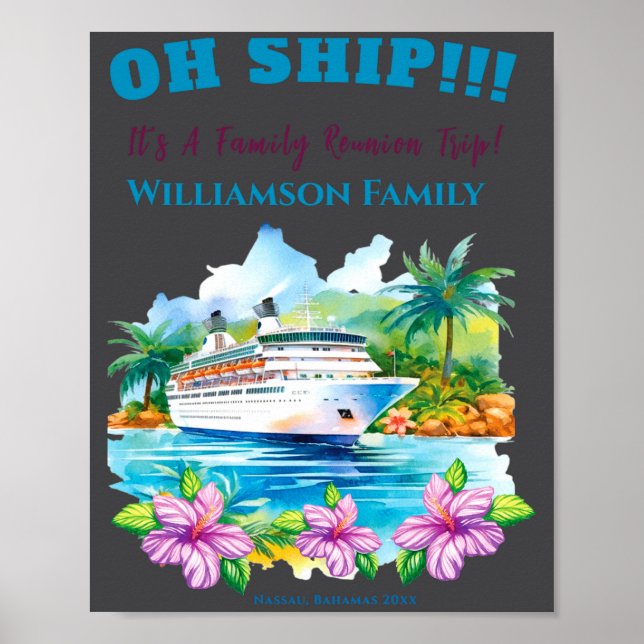 Funny Island Cruise Ship Family Reunion  Poster (Front)