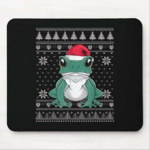 Funny Ison Dart Frog Ugly Christmas Sweater Santa  Mouse Mat