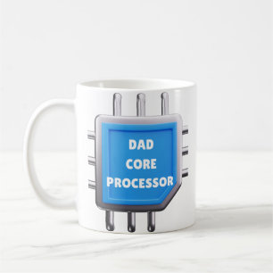Funny IT Dad Gift Dad Core Processor Coffee Mug