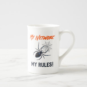 Funny IT Network Admin Humour Gift Bone China Mug