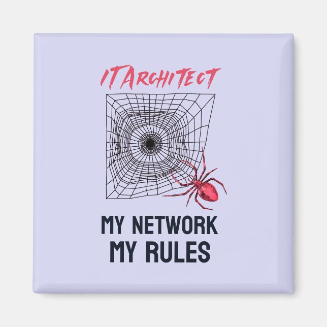 Funny IT Network Admin Humour Gift Magnet (Front)