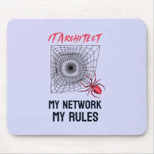 Funny IT Network Admin Humour Gift Mouse Mat