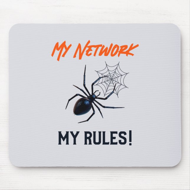 Funny IT Network Admin Humour Gift Mouse Mat (Front)