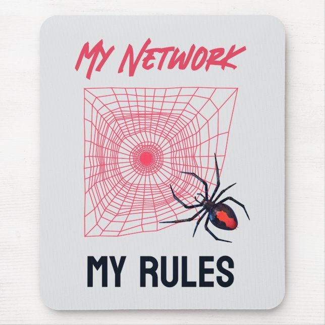 Funny IT Network Admin Humour Gift Mouse Mat (Front)