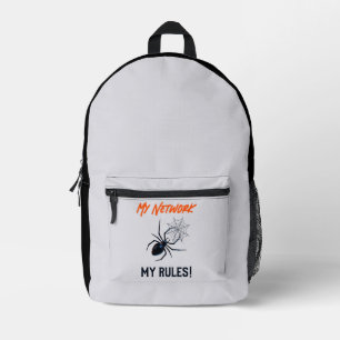 Funny IT Network Admin Humour Gift Printed Backpack