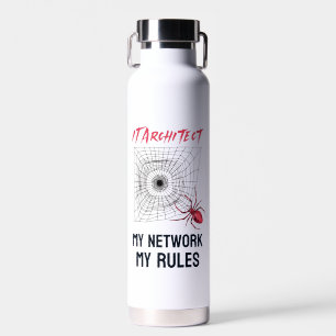 Funny IT Network Admin Humour Gift Water Bottle