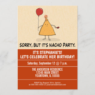 Funny It’s Nacho Party Birthday Invitation