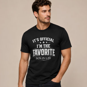 Funny It’s Official I’m The Favourite Son In Law T-Shirt
