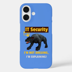 Funny IT Security Explaining Tech Humour Design iPhone 16 Case