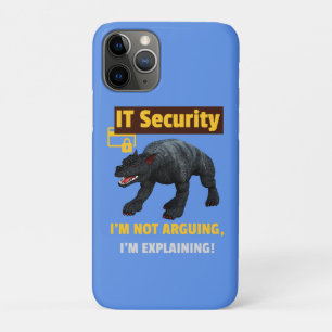 Funny IT Security Explaining Tech Humour Design iPhone 11 Pro Case