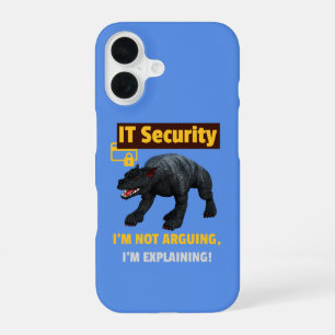 Funny IT Security Explaining Tech Humour Design iPhone 16 Case