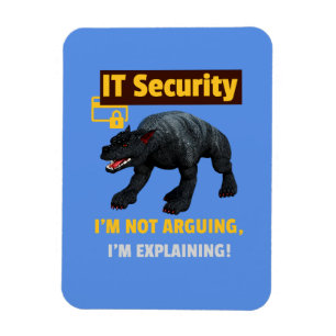 Funny IT Security Explaining Tech Humour Design Magnet