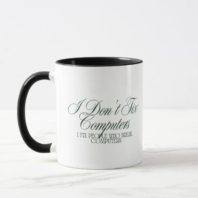 Funny IT Support Shirt  Mug (Left)