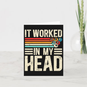 Funny It Worked In My Head Billiard Pool Player Sp Card
