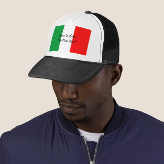 Funny Italian Accent and Flag of Italy Trucker Hat
