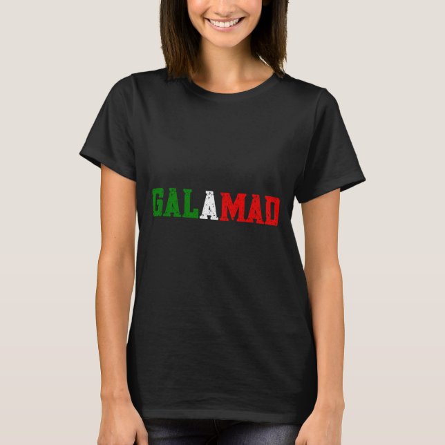 Funny Italian American Food Slang Calamari Galamad T-Shirt (Front)