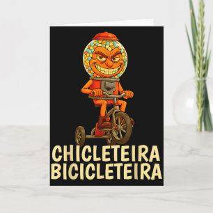Funny Italian Brainrot Kids Meme Chicleteira Bicic Card