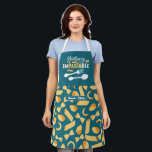 Funny Italian Chef Food Pun Cooking Pasta Pattern Apron<br><div class="desc">Funny and cool apron to make cooking more fun. Personalised gift for family and friends who love cooking,  baking and trying new recipe in the kitchen. Customise the wording to fit your occasion. You can use the Design Tool to further change the font type,  font colour and font size.</div>