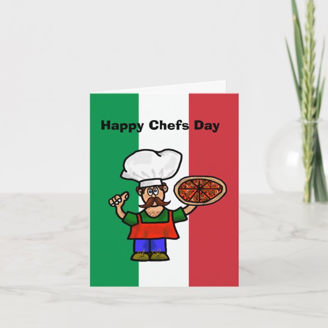 Funny Italian Cook Chefs Day Card (Front)