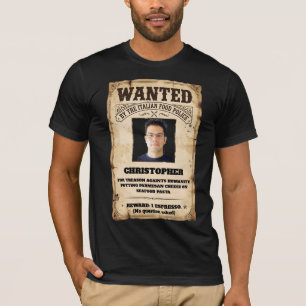 Funny Italian Food Police Cheese on Seafood Custom T-Shirt