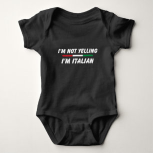 Funny Italian Joke, Italian American Family Baby Bodysuit
