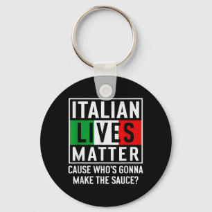 Funny Italian Lives Cook Novelty Gift Italy Flag Key Ring