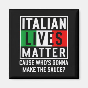 Funny Italian Lives Cook Novelty Gift Italy Flag Magnet
