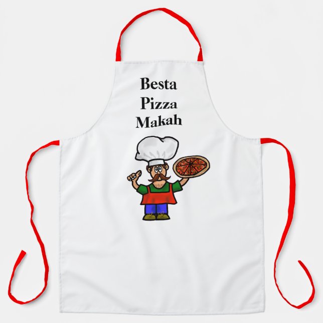 Funny Italian Pizza Maker  Apron (Front)