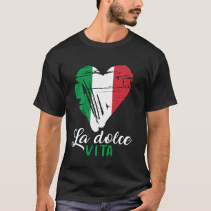 Funny Italian Saying Hear Love Italy Flag T-Shirt