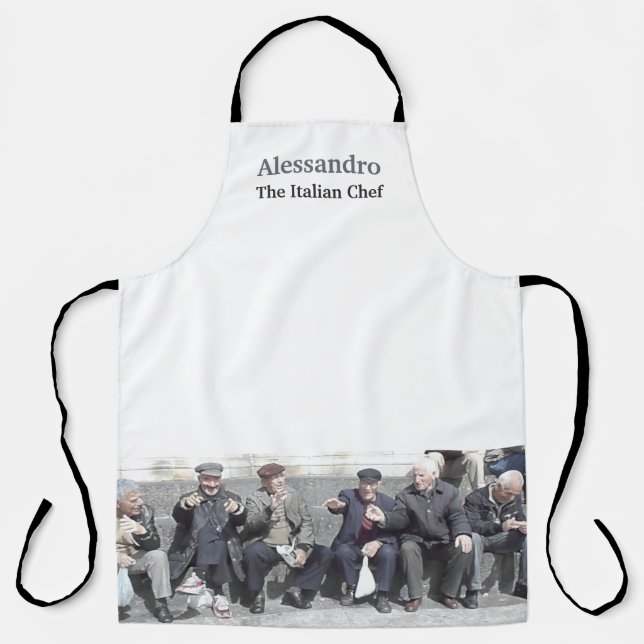 Funny Italian Sicilian Kitchen Apron (Front)