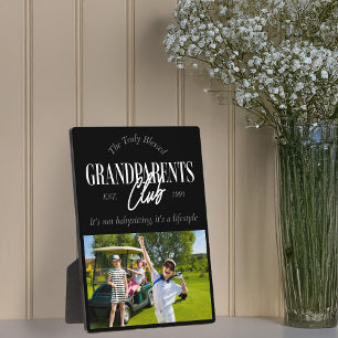 Funny It's a Lifestyle Grandparents Club Photo Plaque