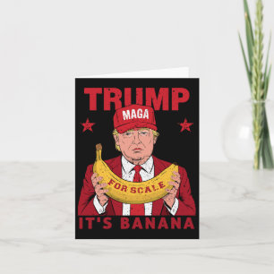 Funny It's Banana For Scales Trump Vintage Men Wom Card