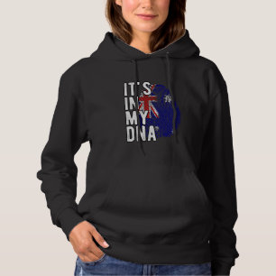 Funny it's in my DNA Australia flag Fingerprint Hoodie