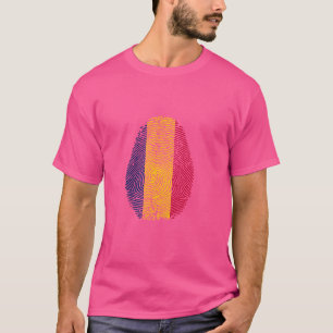 Funny it's in my DNA Chad flag Fingerprint T-Shirt