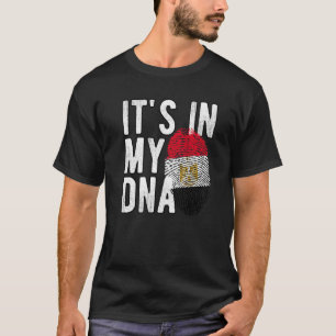 Funny it's in my DNA Egypt flag Fingerprint Premiu T-Shirt