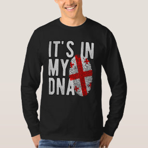Funny it's in my DNA Georgia flag Fingerprint T-Shirt