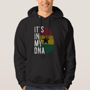 Funny it's in my DNA Ghana flag Fingerprint Hoodie