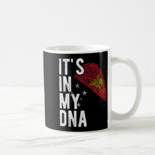 Funny It's In My Dna Papua New Guinea Flag Fingerp Coffee Mug
