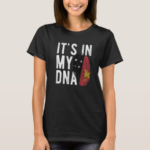 Funny it's in my DNA Papua New Guinea flag Fingerp T-Shirt