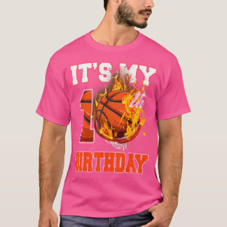 Funny It'S My 10Th Birthday 10 Years Old Basketbal T-Shirt