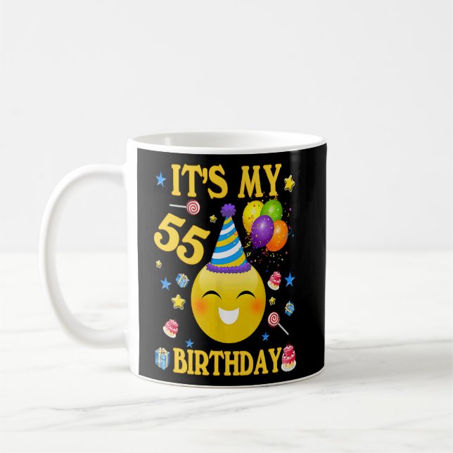 Funny It's My 55th Birthday   55 Years Old 55th  Coffee Mug (Left)