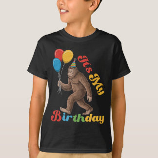 Funny It's My Birthday Bigfoot Sasquatch Party T-Shirt