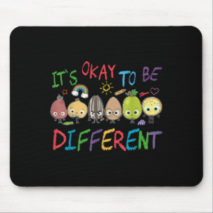 Funny It's Ok To Be Different Teacher Autism Aware Mouse Mat