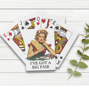 Funny I've Got a Bit Pair Retro  Playing Cards