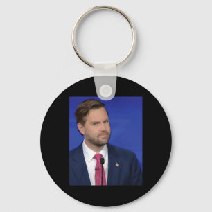 Funny J.d Vance Meme Vice President Debate Face  Key Ring