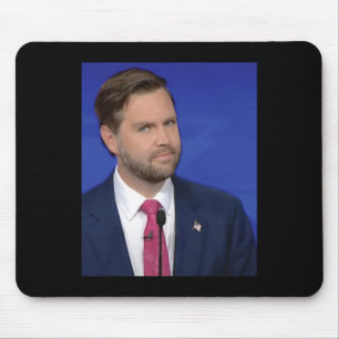 Funny J.d Vance Meme Vice President Debate Face Mouse Mat