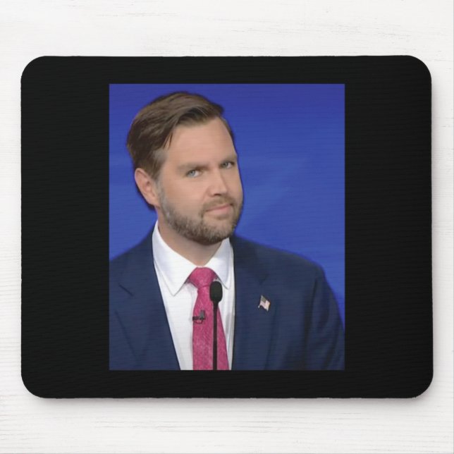 Funny J.d Vance Meme Vice President Debate Face  Mouse Mat (Front)