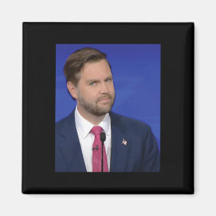 Funny J.d Vance Meme Vice President Dete Face  Magnet