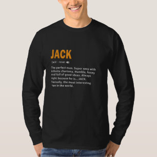 Funny Jack Definition Dad Husband Birthday Men Nam T-Shirt