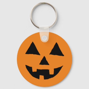 Funny Jack O Lanter Halloween Art Simple Jack O Key Ring